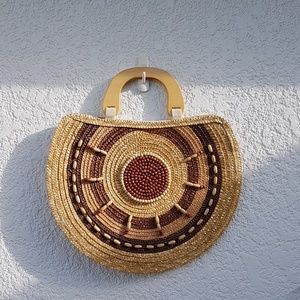 Wozen beaded handbag